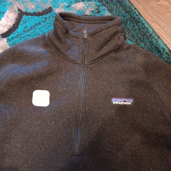 Patagonia 1/4 Zip Better Sweater Pullover Womens Sz M  GrayFleece Pocket - Picture 2 of 6